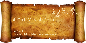 Öhl Viktória névjegykártya